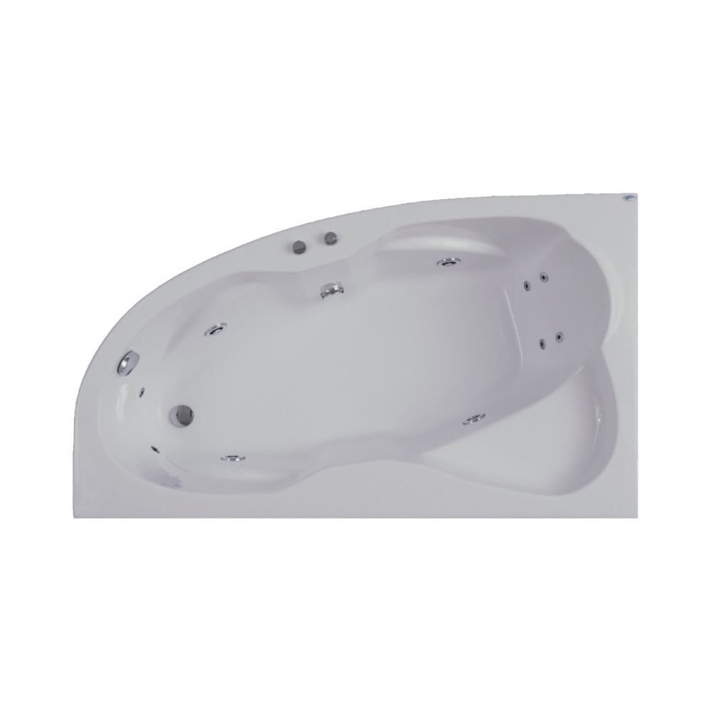 Cada de baie Nicole, dreapta, alb 170 x 100 x 40.5 cm Fibrex [3]