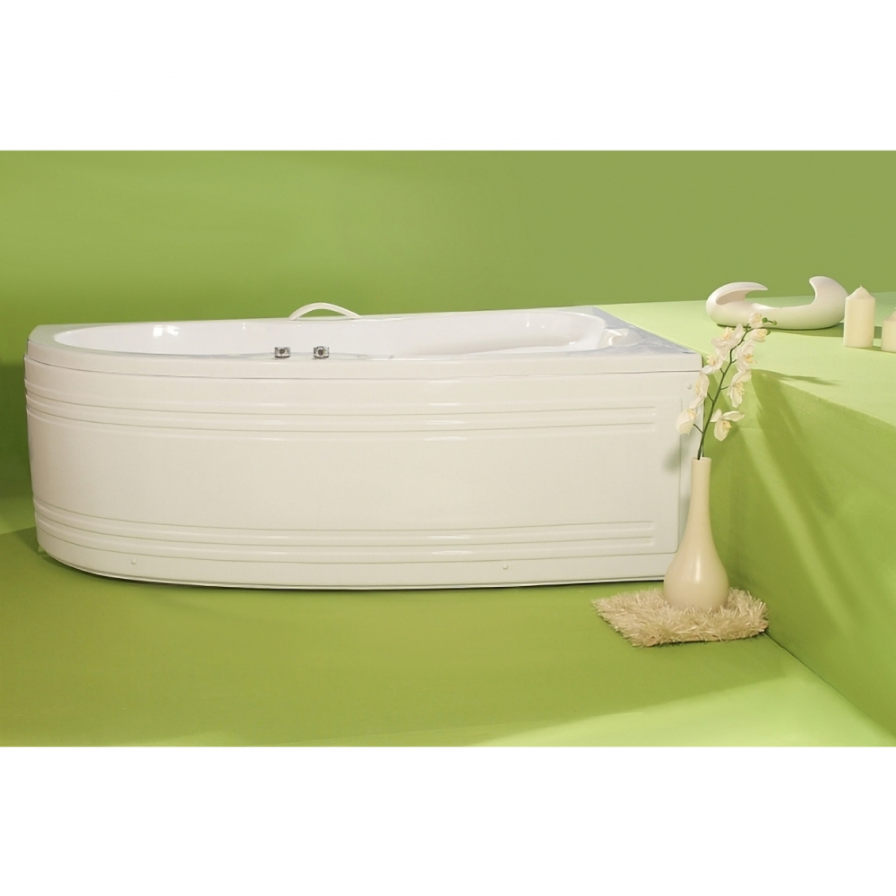 Cada de baie Nicole, stanga, alb 170 x 100 x 40.5 cm Fibrex [5]