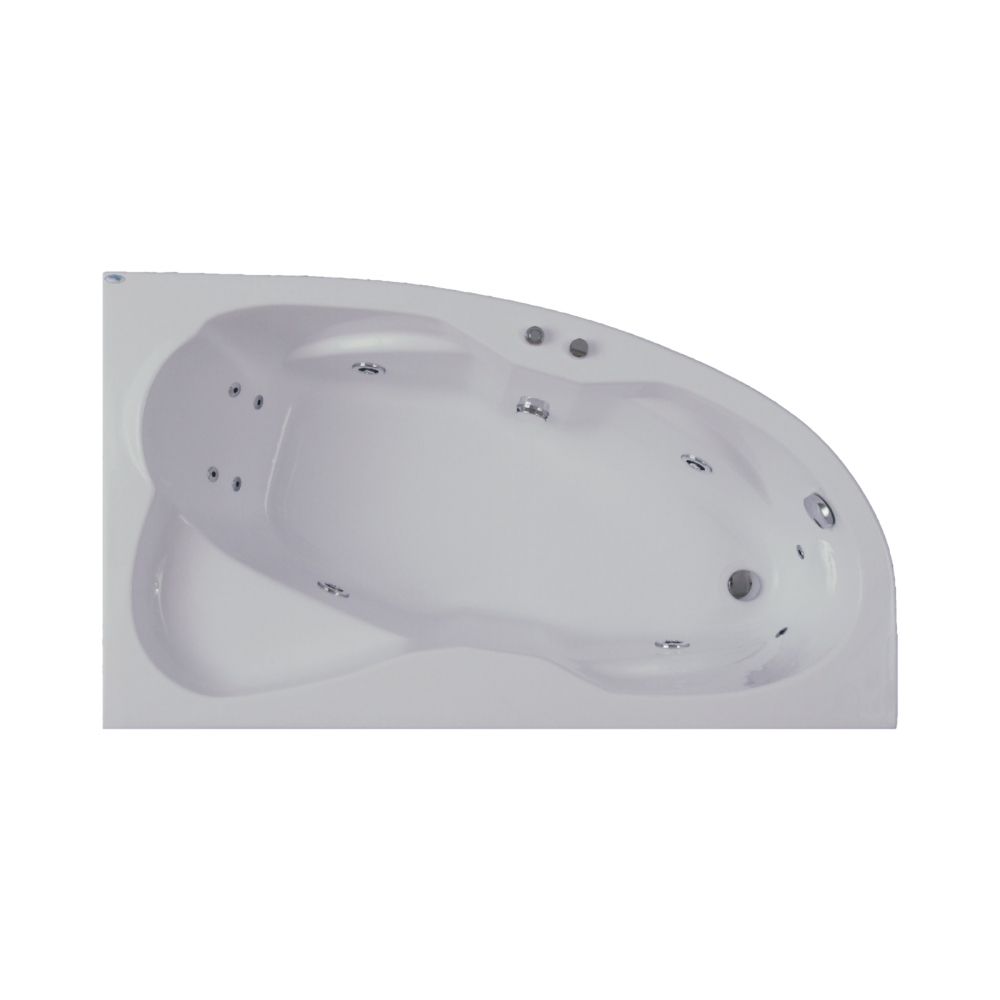 Cada de baie Nicole, stanga, alb 170 x 100 x 40.5 cm Fibrex [3]
