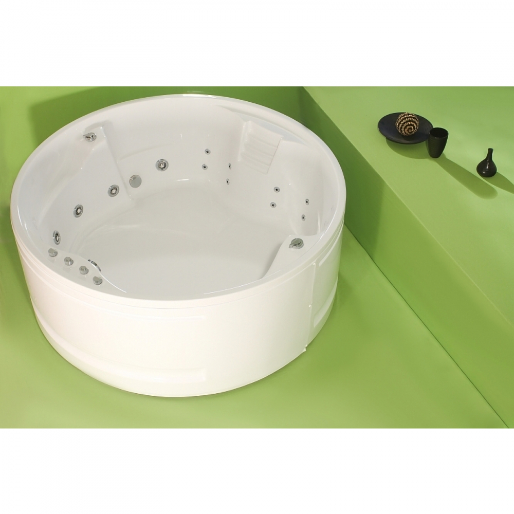 Cada de baie Sphera, rotunda, dreapta, alb 180 x 180 x 54 cm Fibrex [4]