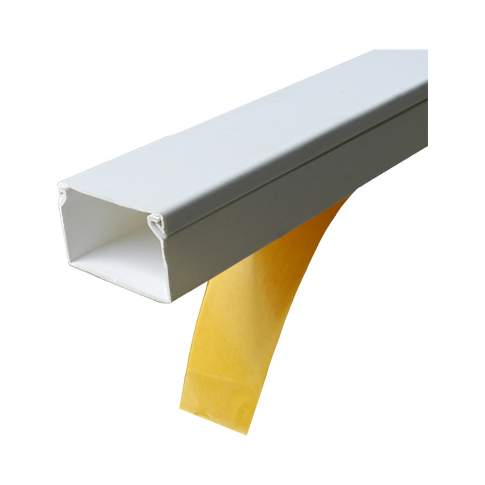 Canal cablu PVC alb cu adeziv 20 x 10 mm L= 2 m [1]