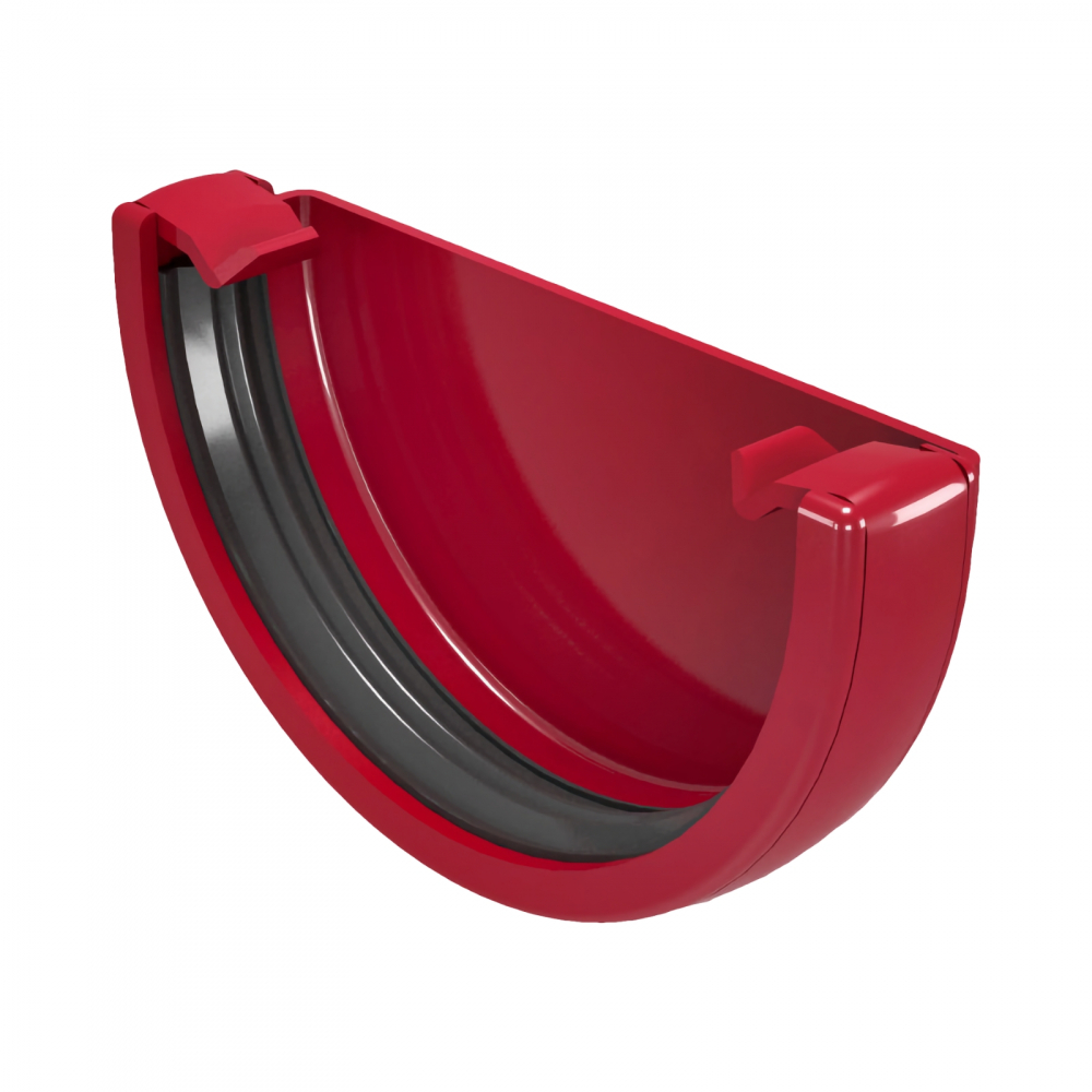 Capac jgheab PVC clasic bordo [1]