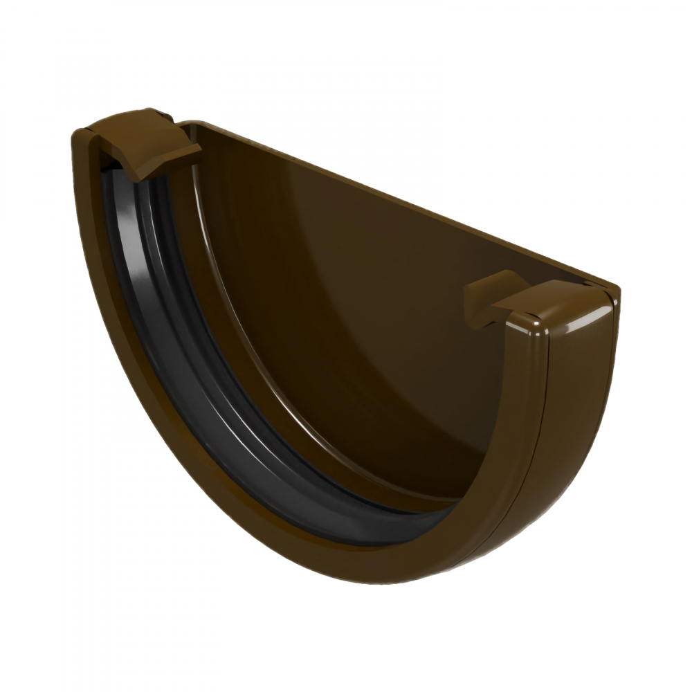 Capac jgheab PVC clasic maro [1]