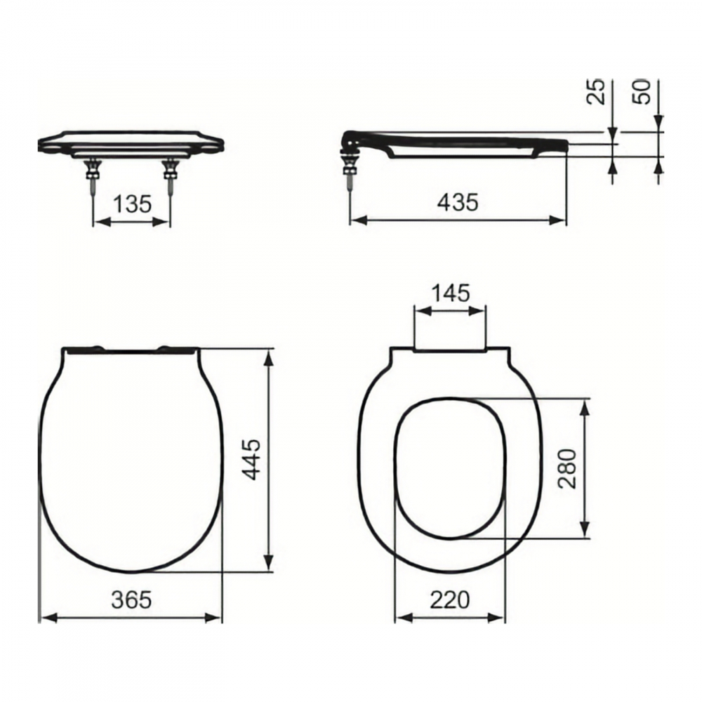 Capac vas WC SUBTIRE Connect Air Ideal Standard [7]