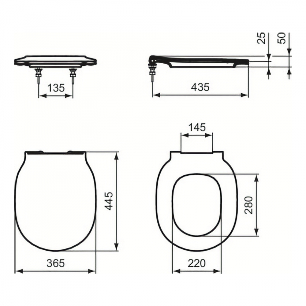 Capac vas WC SUBTIRE, inchidere lenta Connect Air Ideal Standard [7]
