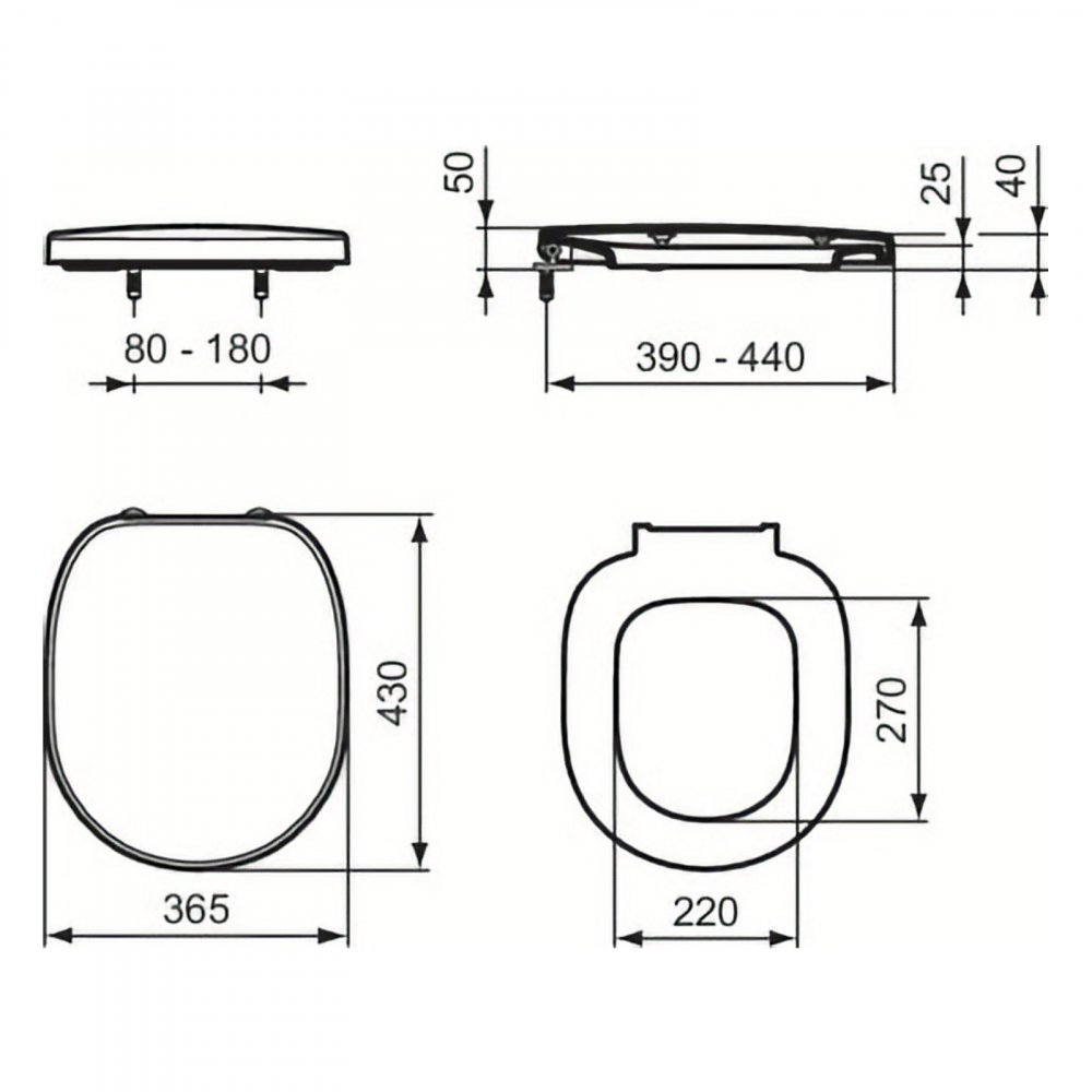 Capac vas WC Connect Space Ideal Standard [7]