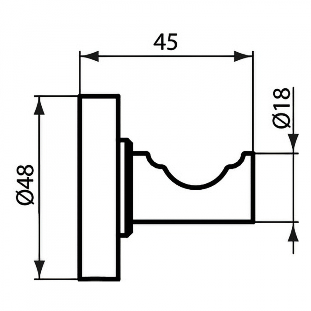 Carlig simplu Iom crom Ideal Standard [2]