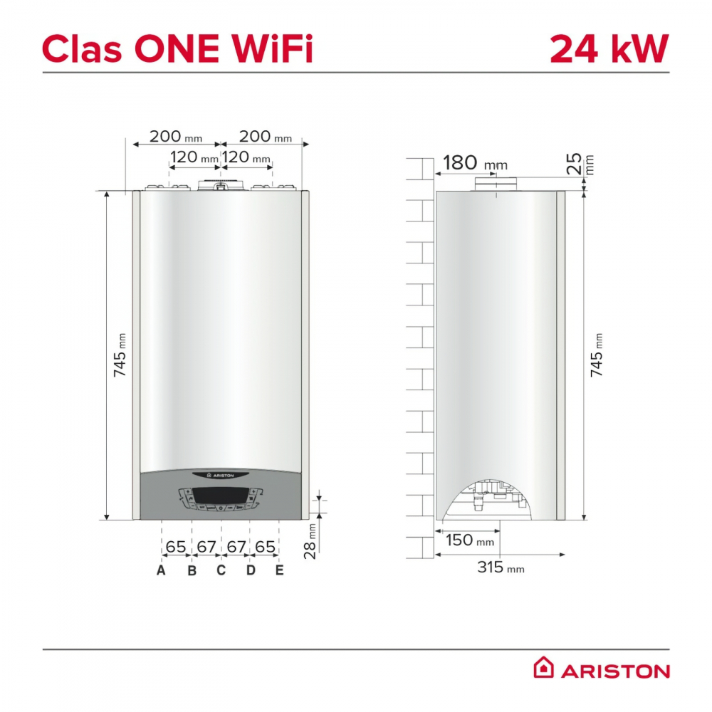 Centrala termica ARISTON Clas One WiFi 24 kW, ACM + AT [7]