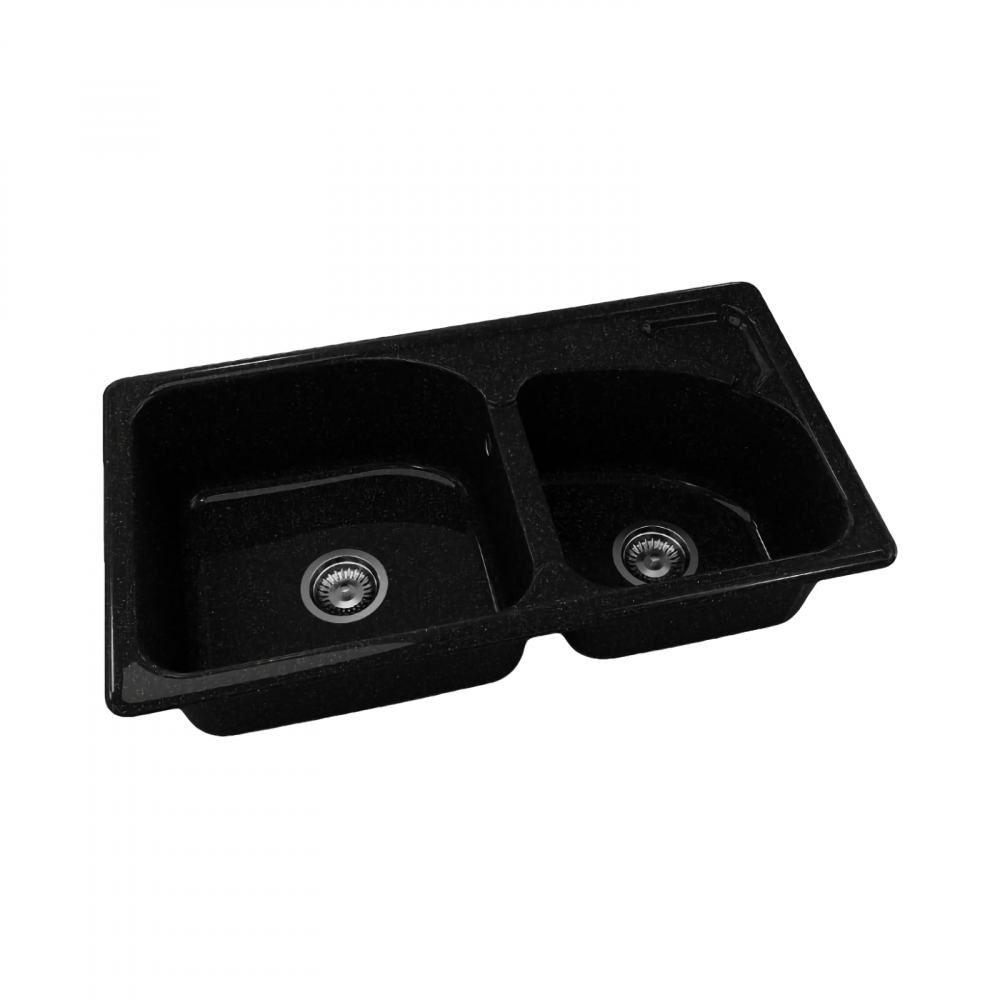 Chiuveta cu doua cuve 204422 GALAXY BLACK FAT [1]