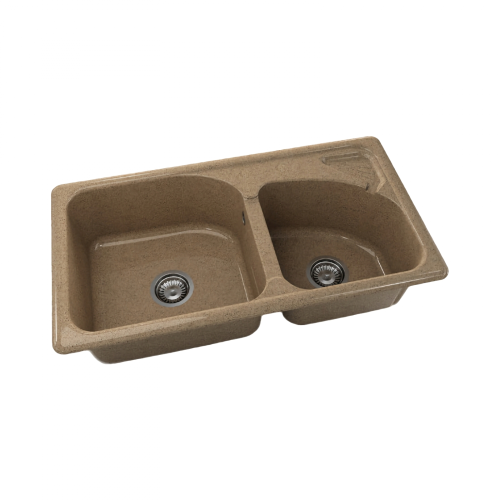 Chiuveta cu doua cuve 204810 CINNAMON FAT [1]