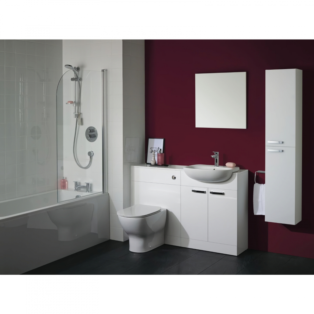 Coloana mobilier baie 1500 mm 2 usi TEMPO suspendat alb lucios Ideal Standard [4]