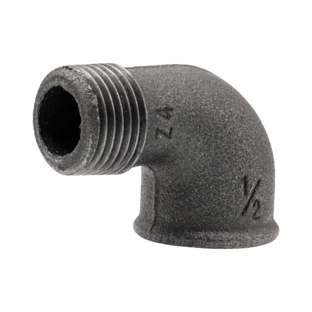 Cot 90 grade negru 1/2" filet interior - exterior Klass [1]