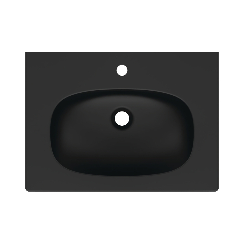 Lavoar 60 cm TESI pentru montaj pe mobilier negru mat Ideal Standard [4]