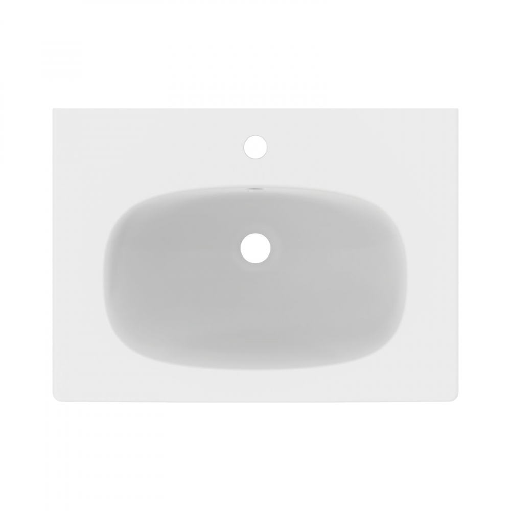 Lavoar 600 mm TESI pentru montaj pe mobilier alb mat Ideal Standard [4]
