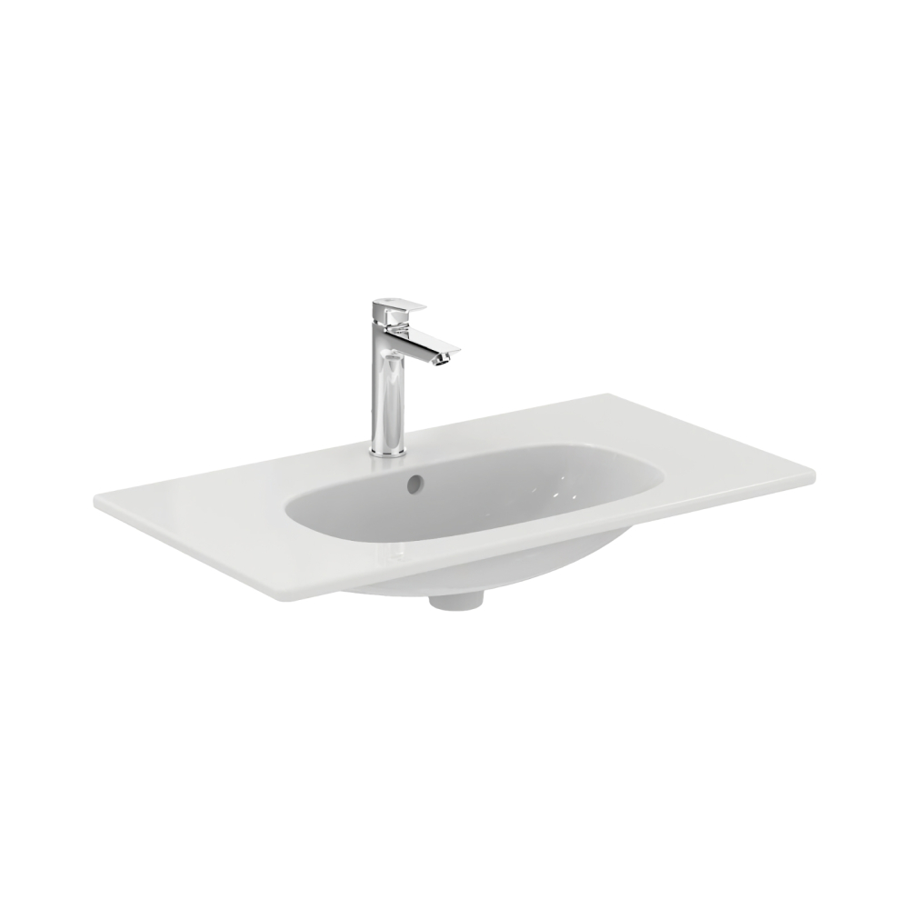 Lavoar 80 cm TESI pentru montaj pe mobilier alb Ideal Standard [3]