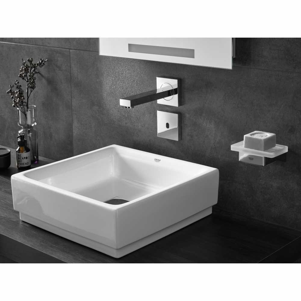 Lavoar Grohe Cube Ceramic, pe blat, 500 x 470, PureGuard, alb [4]