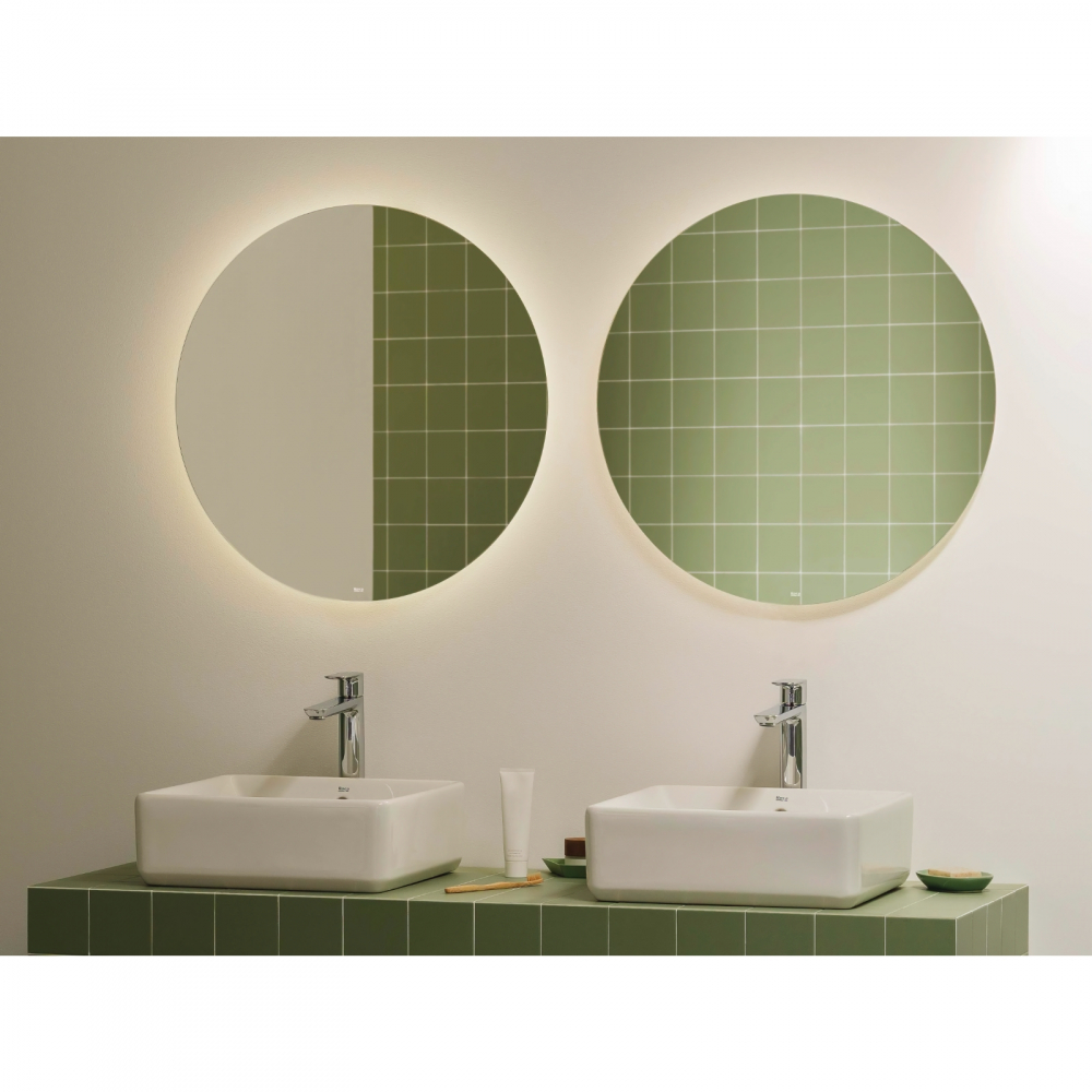 Lavoar pe blat, din portlan The Gap patrat 390 x 370 mm alb Roca [3]
