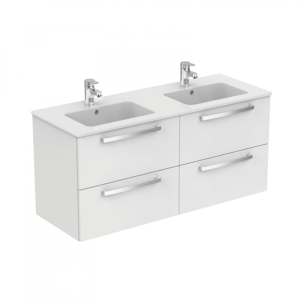 Mobilier TEMPO 1200 mm suspendat 4 sertare alb lucios Ideal Standard [1]