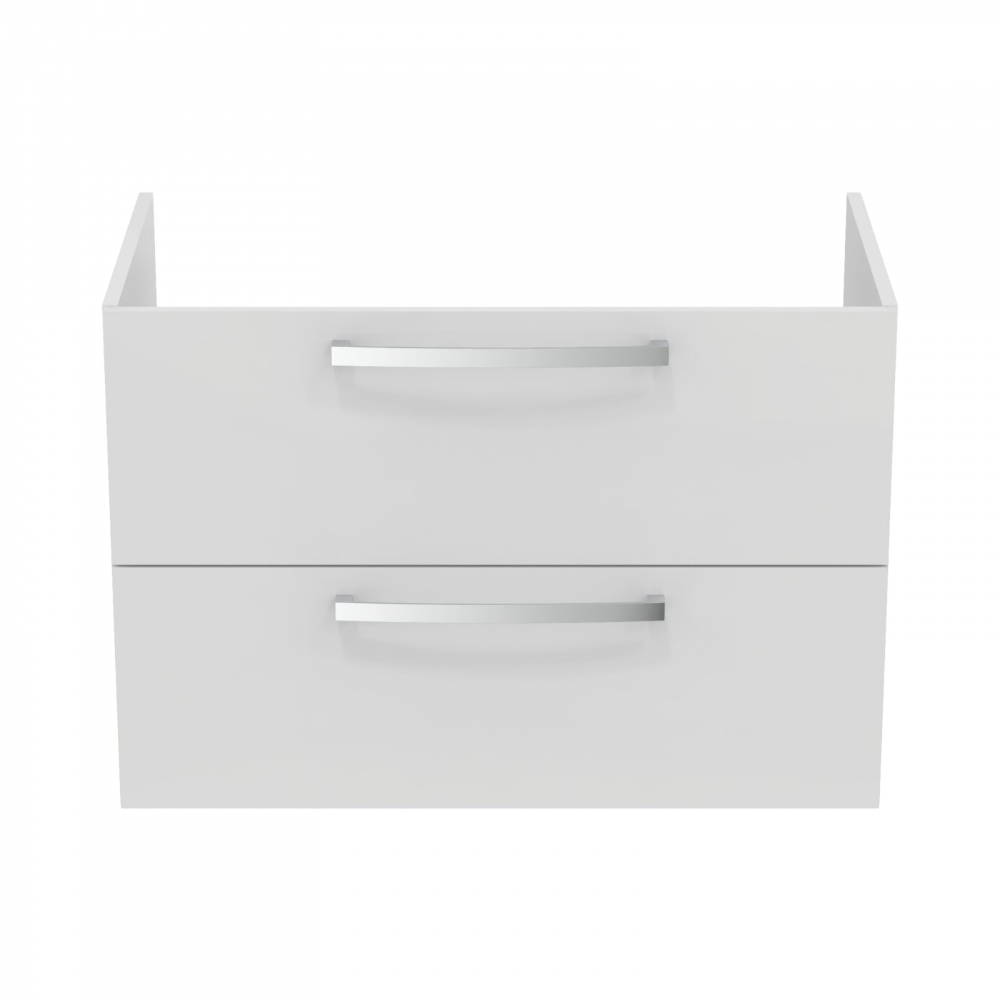 Mobilier TEMPO 800 mm suspendat 2 sertare alb lucios Ideal Standard [2]