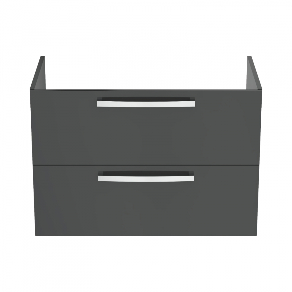 Mobilier TEMPO 800 mm suspendat 2 sertare gri lucios Ideal Standard [2]