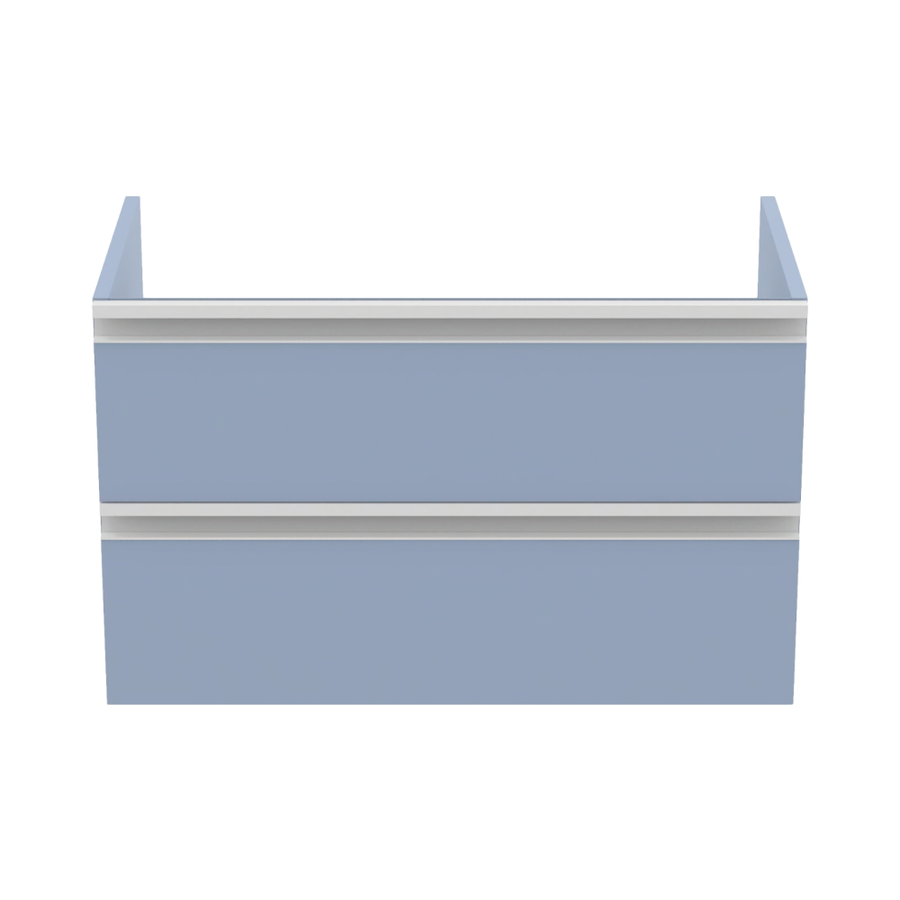 Mobilier TESI 2 sertare albastru deschis mat 80 cm Ideal Standard [2]