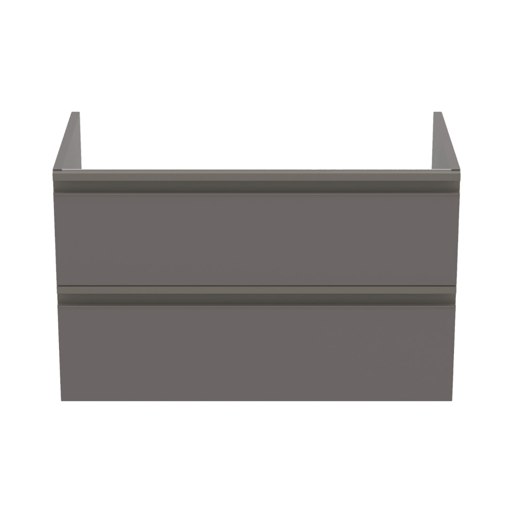 Mobilier TESI 2 sertare taupe (grej) inchis mat 80 cm Ideal Standard [2]