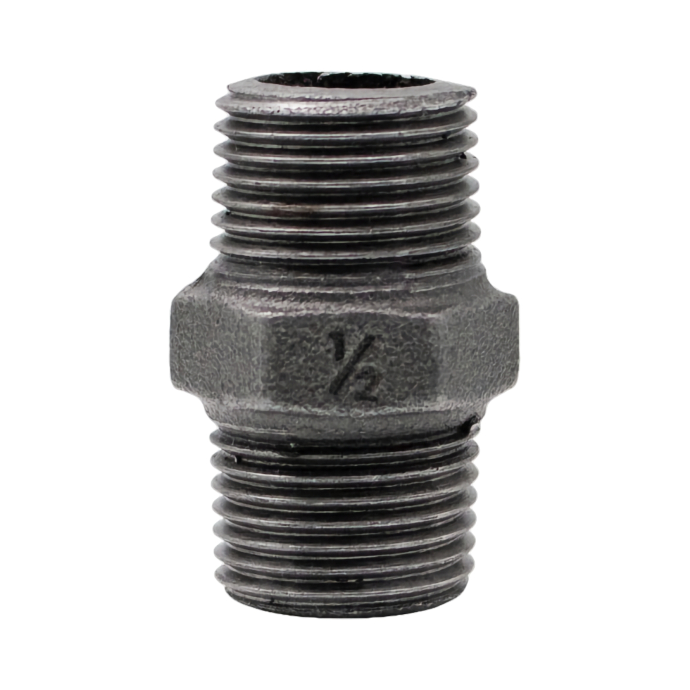 Niplu negru 1/2" filet exterior Klass [1]
