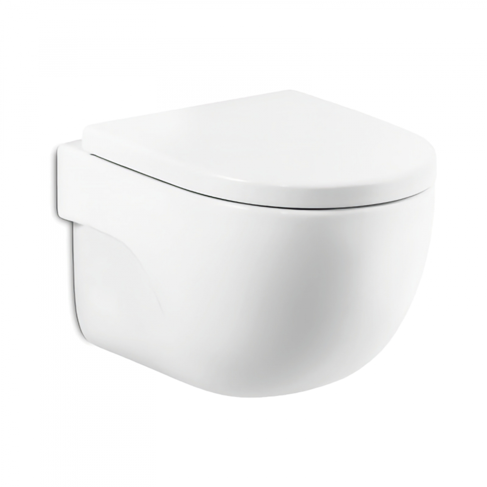 Pachet 5 bucati WC Meridian Round Rimless prinderi complet ascunse Roca [3]