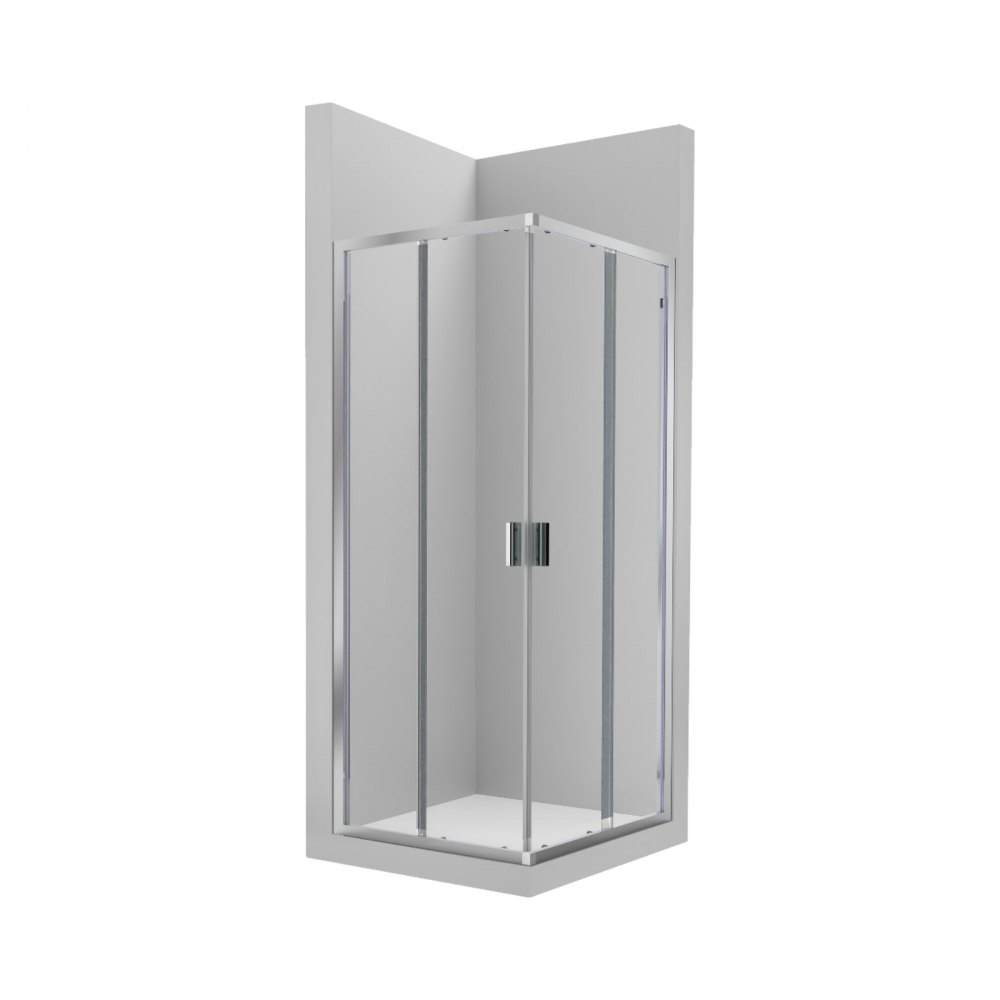Panou de dus lateral cu 1 usa glisanta + 1 panou fix 800 x 1950 mm Victoria Roca [1]