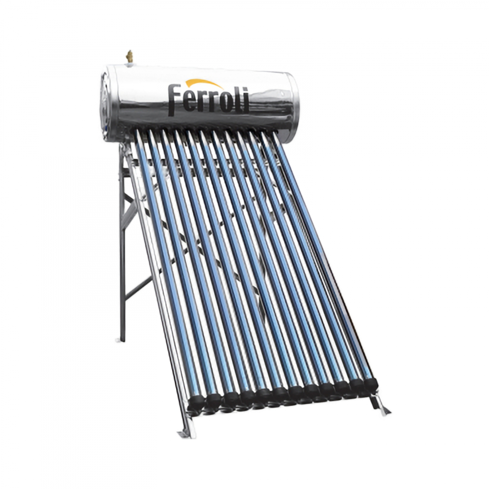 Panou solar presurizat din inox EcoHeat 20 tuburi si boiler 200 litri Ferroli [1]