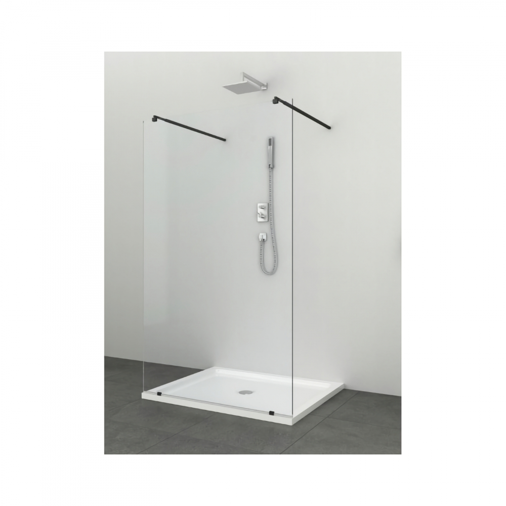 Paravan de dus Black Freedom I 137 x 195 cm Sanotechnik [1]