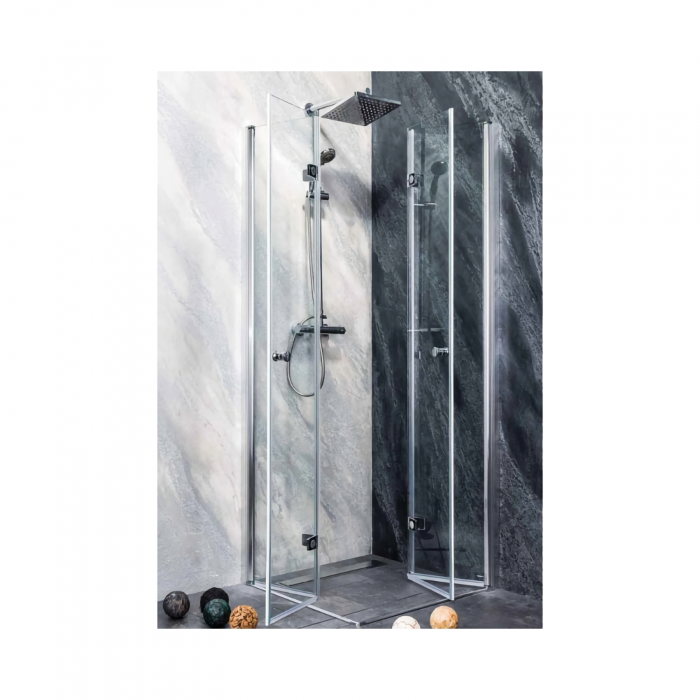 Paravan de dus Duet 75-77 x 195 cm crom dreapta Sanotechnik [1]