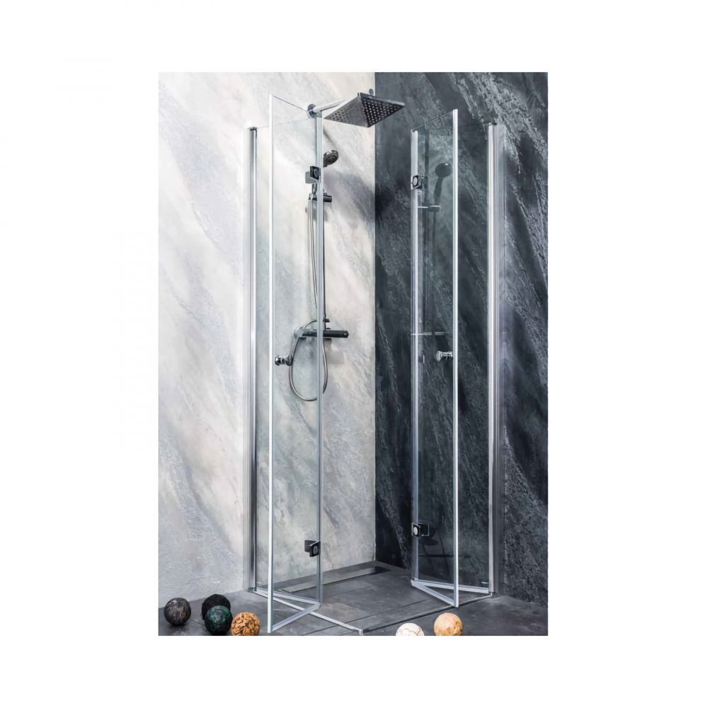 Paravan de dus Duet 75-77 x 195 cm crom stanga Sanotechnik [1]