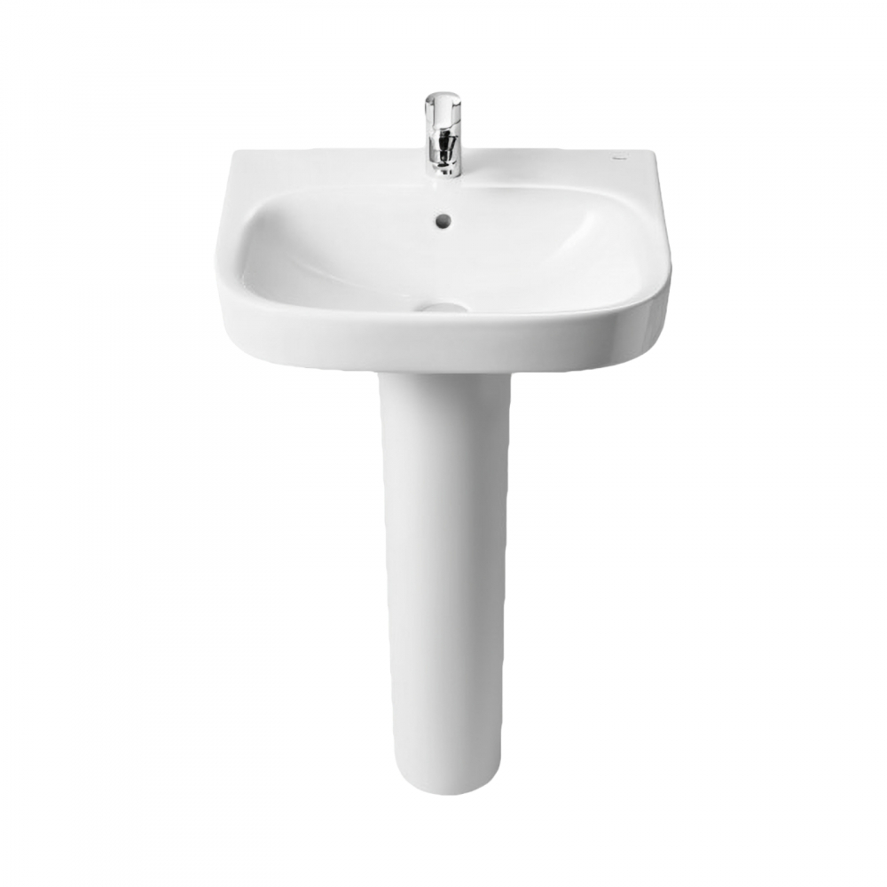 Piedestal complet din portelan pentru lavoar Debba 180 x 140 x 720 mm Roca [2]