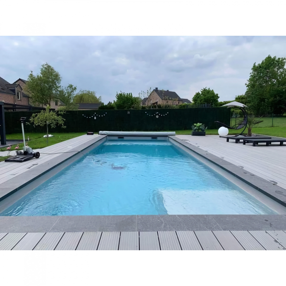 Piscina FAMILY 900/150 constructie clasica + Sistem Complet + Camin Tehnic 900 X 395 X 150 Fibrex [2]