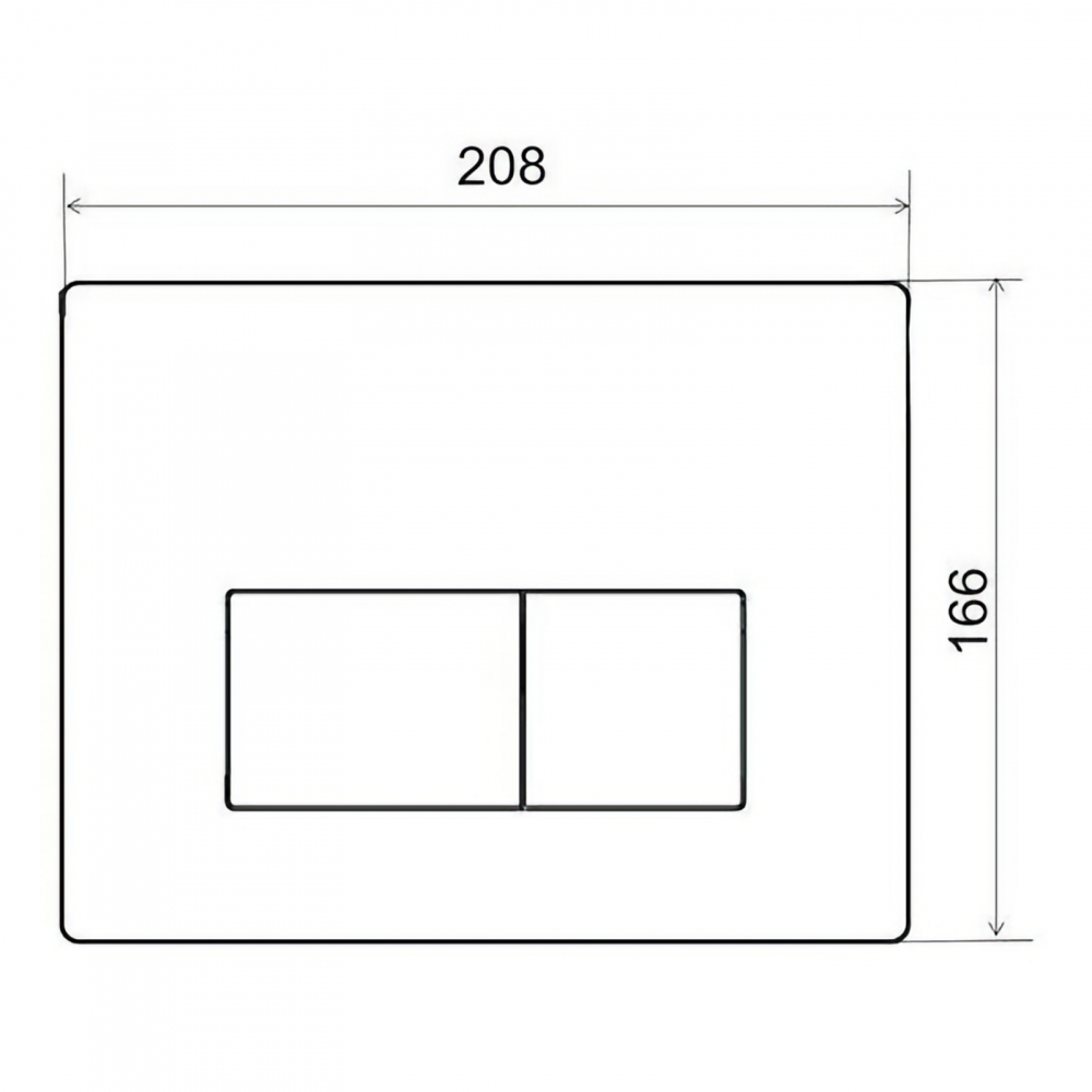 Placa de comanda crom, cu dubla actionare WIRQUIN [2]