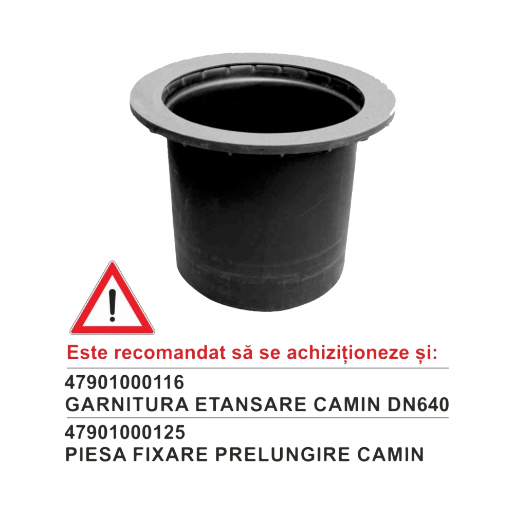 Prelungire KompactKIT pentru camin vizitare PEHD L=600 mm [1]