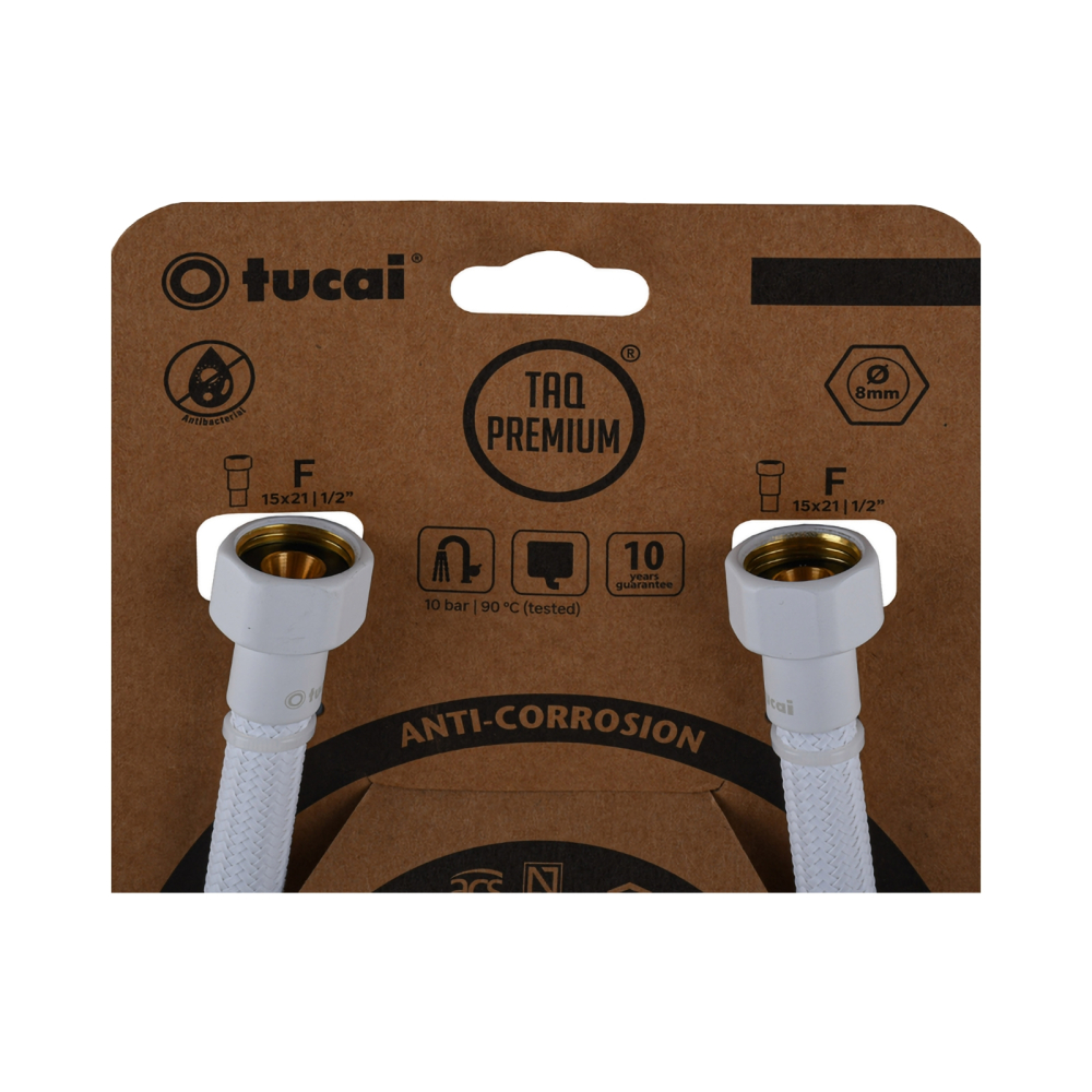 Racord apa Premium 1/2" x 1/2" alb L= 400 mm Tucai [2]