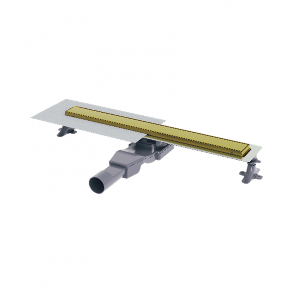 Rigola de dus 600 mm Linear auriu periat Wirquin [1]