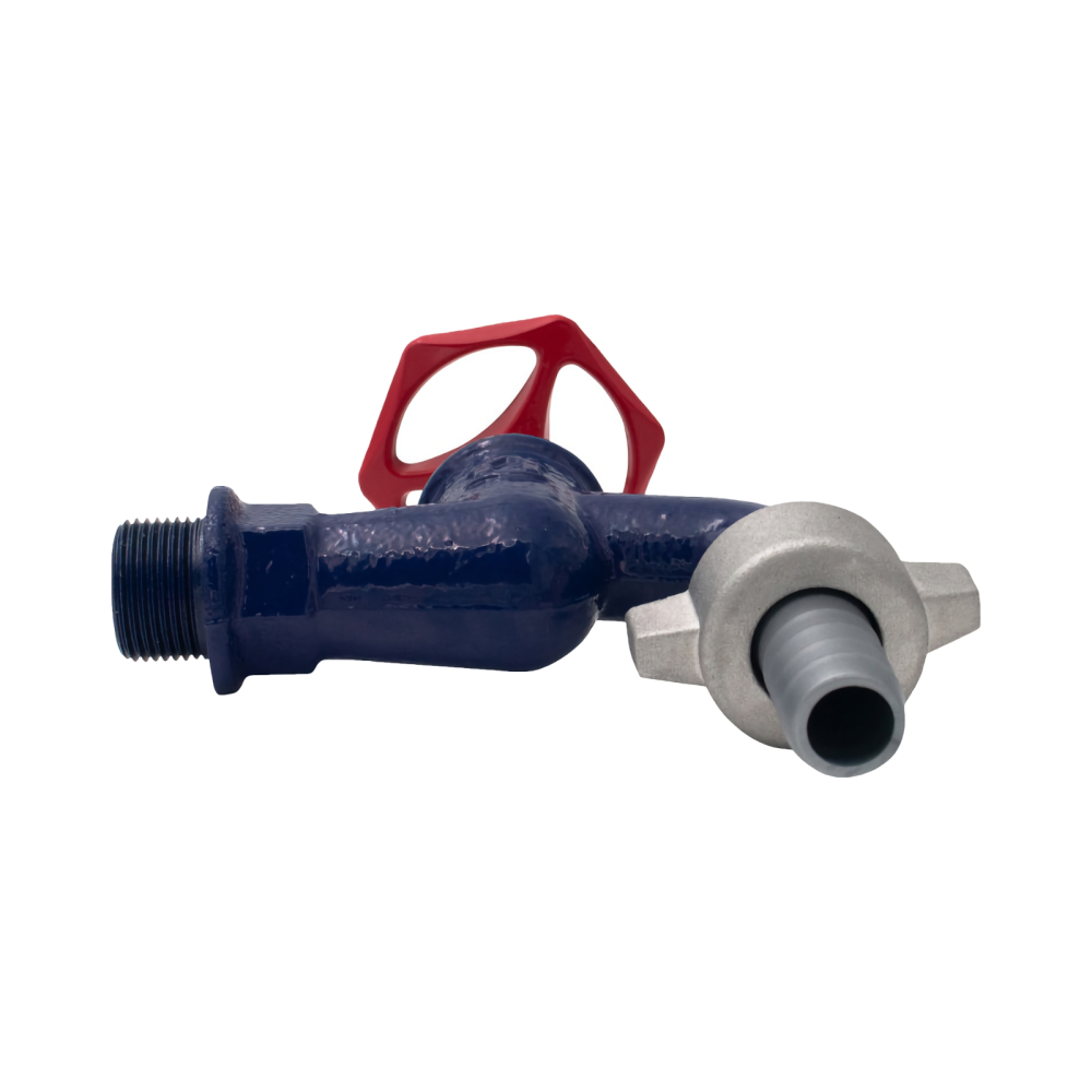 Robinet dublu serviciu fonta albastru 1/2" (ION-RA12/34) SLK [2]