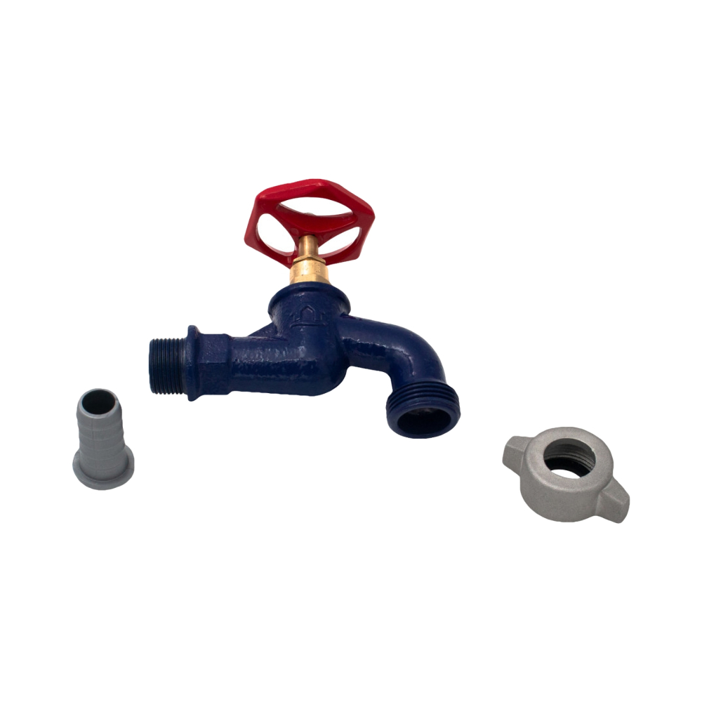 Robinet dublu serviciu fonta albastru 1/2" (ION-RA12/34) SLK [3]