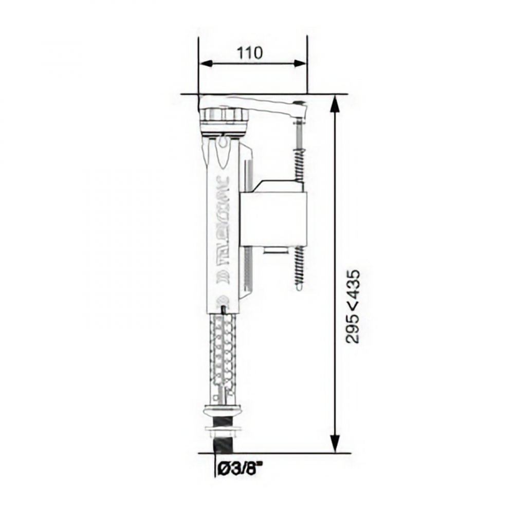 Robinet flotor 3/8 alimentare laterala Jollyfill Wirquin [2]