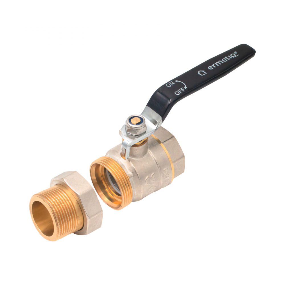 Robinet sferic alama cu olandez si maner 1.1/2" MF [2]
