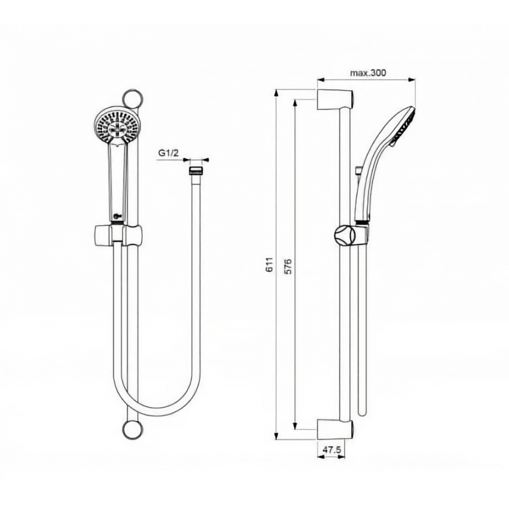 Set cada cu bara ALPHA promo 3 in 1 (BC486AA, BC654AA si B1489AA) Ideal Standard [3]