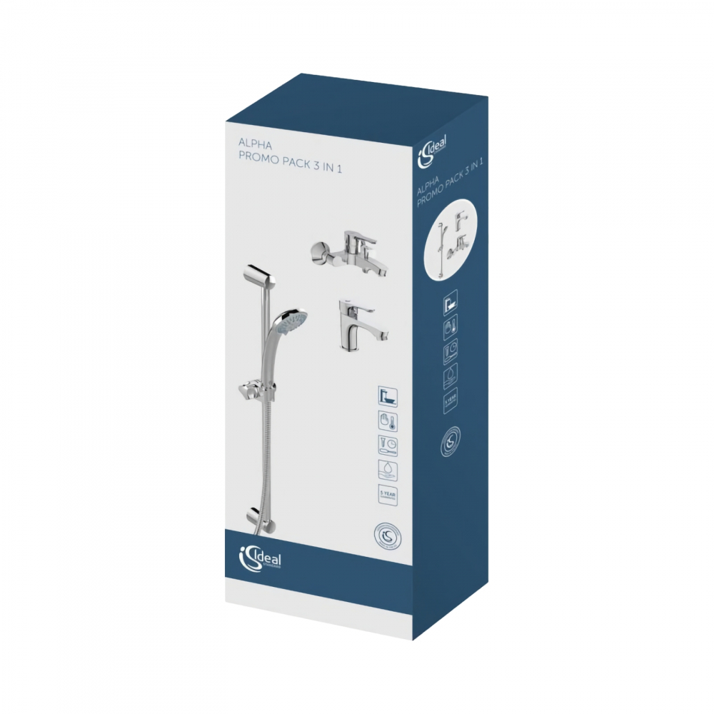Set cada cu bara ALPHA promo 3 in 1 (BC486AA, BC654AA si B1489AA) Ideal Standard [2]