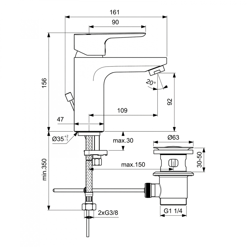 Set cada cu bara CERAPLAN III promo 3 in 1 (BC560AA, B0718AA si B2621AA) Ideal Standard [3]