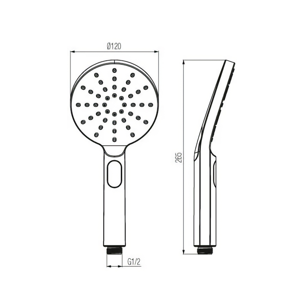 Set de dus cu punct, 3 functii ROUND Black Valvex [2]