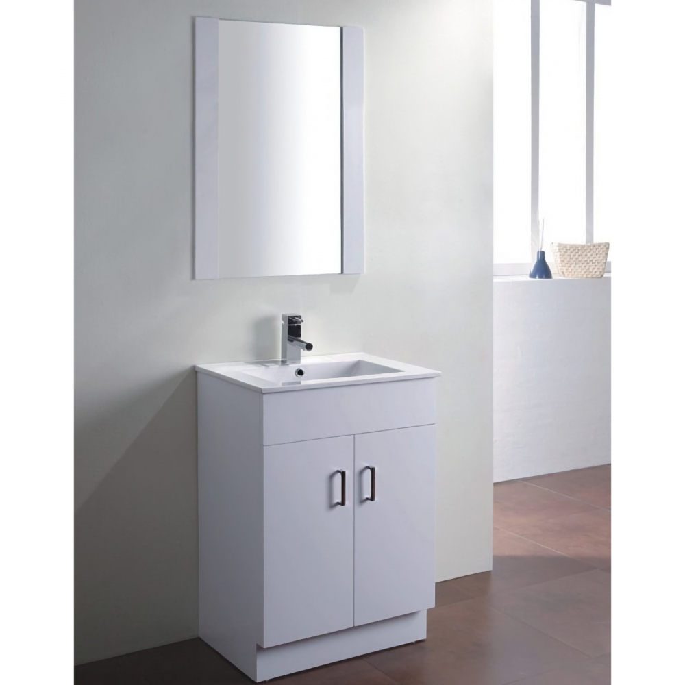 Set Mobilier cu lavoar si oglinda 600 x 850 x 460 Blanca Belform [2]
