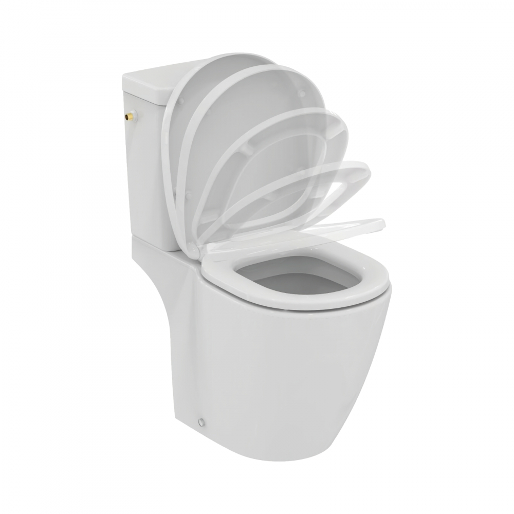 Set vas WC CONNECT evacuare laterala, rezervor CUBE alimentare laterala si capac soft-close Ideal Standard [4]