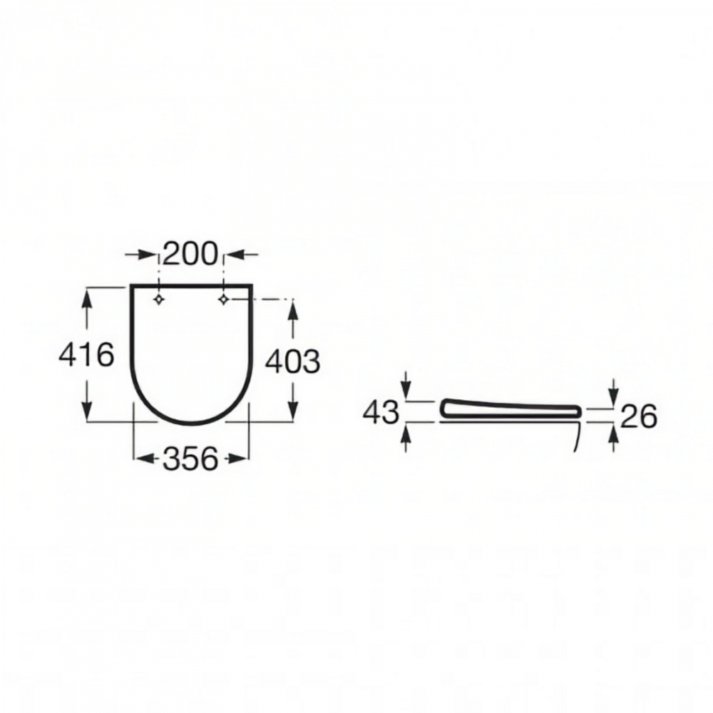 Set vas WC stativ compact Rimless The Gap Roca [8]